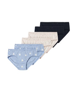 Name It Girls Slips NKFBRIEFS Hearts 6-Pack Multicolor