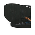 Jack & Jones Jack & Jones Heren Teenslippers JFWLOGO Palm Print Antraciet