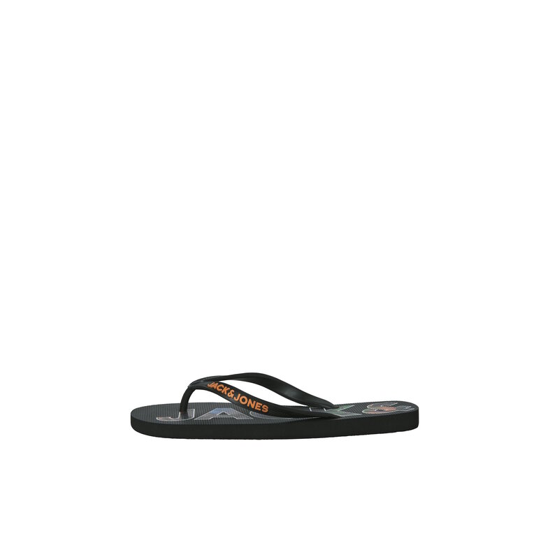 Jack & Jones Jack & Jones Heren Teenslippers JFWLOGO Palm Print Antraciet