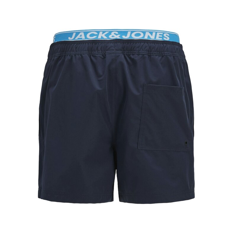 Jack & Jones Jack & Jones Heren Plus Size Zwemshort JPSTMAUI JJSWIM Dubbele Waistband Blauw