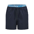 Jack & Jones Jack & Jones Heren Plus Size Zwemshort JPSTMAUI JJSWIM Dubbele Waistband Blauw