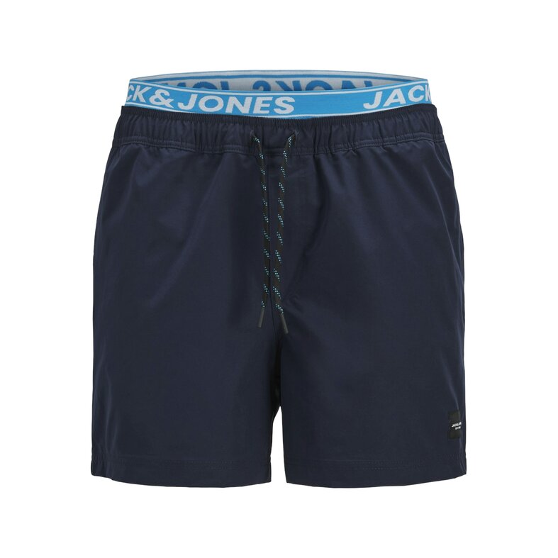 Jack & Jones Jack & Jones Heren Plus Size Zwemshort JPSTMAUI JJSWIM Dubbele Waistband Blauw