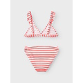 Name It Name It Girls Bikini Set NKFZALEY Striped Red/White