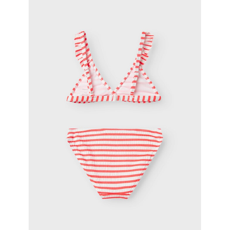 Name It Name It Meisjes Bikini Set NKFZALEY Gestreept Rood/Wit