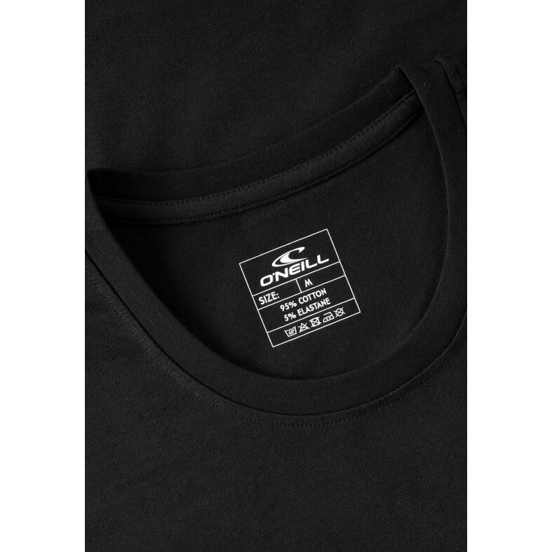 O'Neill O'Neill Heren Ondershirt Katoen T-shirt Ronde Hals 2-Pack Zwart