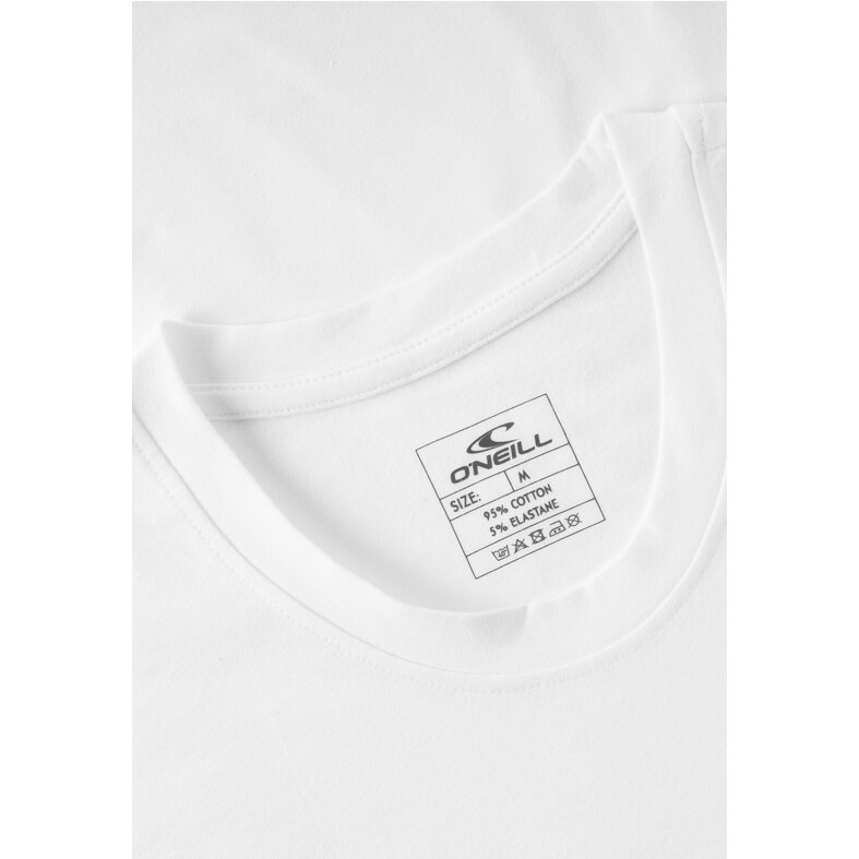 O'Neill O'Neill Men's Underwear Cotton T-shirt Round Neck 2-Pack White