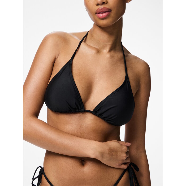 PIECES Pieces Women's Triangle Bikini Top PCBAOMI Solid Black