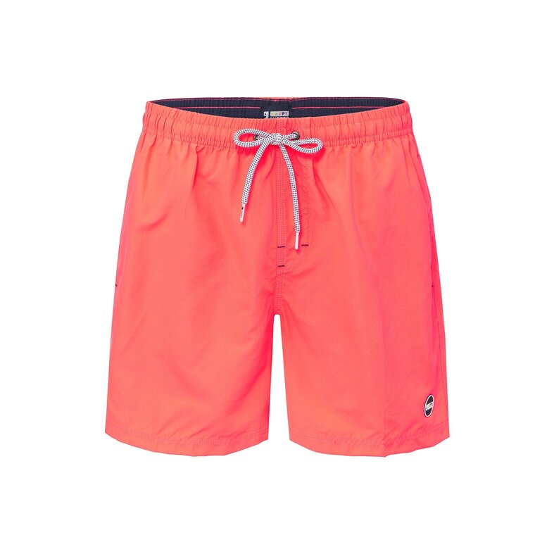 Happy Shorts Happy Shorts Heren Zwemshort Effen Neon Rood