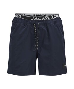 Jack & Jones Men's Swim Short JPSTMAUI JJSWIM Double Waistband Dark Blue