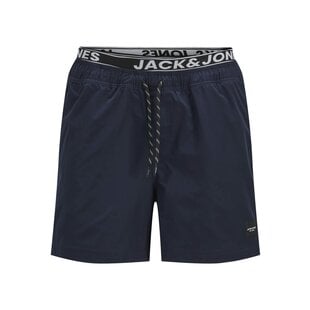 Jack & Jones Men's Swim Short JPSTMAUI JJSWIM Double Waistband Dark Blue
