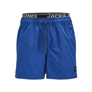 Jack & Jones Heren Zwemshort JPSTMAUI JJSWIM Double Waistband Blauw