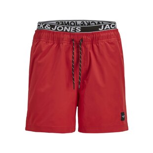 Jack & Jones Heren Zwemshort JPSTMAUI JJSWIM Double Waistband Rood