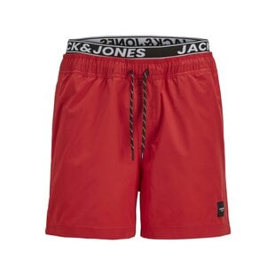 Jack & Jones Men's Swim Short JPSTMAUI JJSWIM Double Waistband Red
