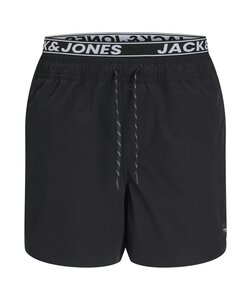 Jack & Jones Men's Swim Short JPSTMAUI JJSWIM Double Waistband Black