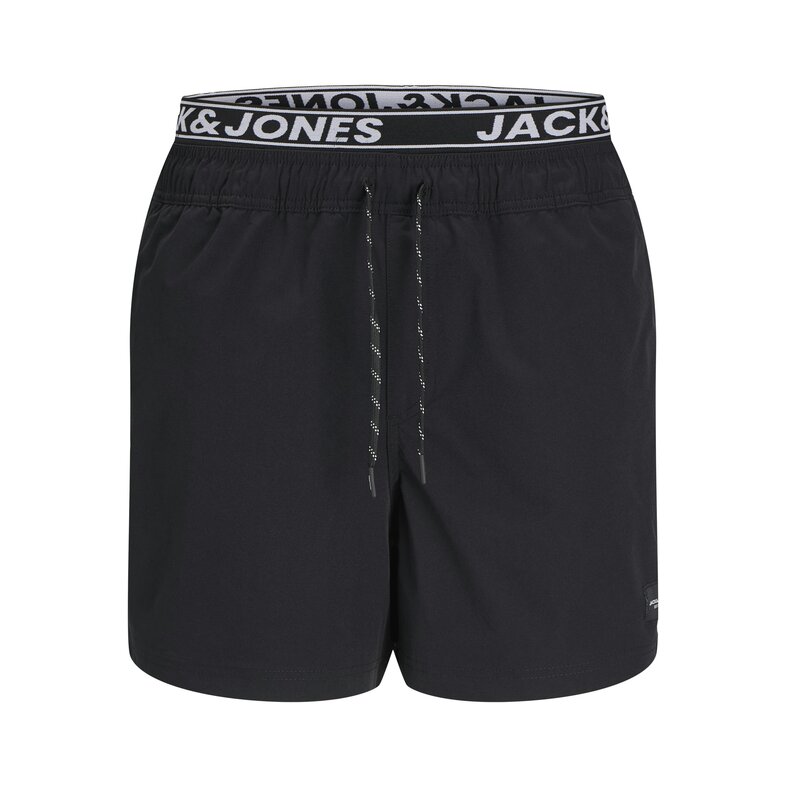 Jack & Jones Jack & Jones Heren Zwemshort JPSTMAUI JJSWIM Double Waistband Zwart