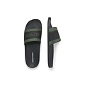 Jack & Jones Jack & Jones Heren Badslippers JFWJARRED Antraciet/Donkergroen