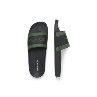 Jack & Jones Men's Bathing Slippers JFWJARRED Anthracite/Dark Green