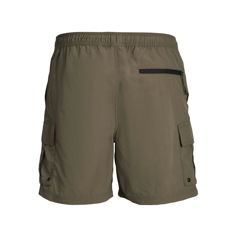Jack & Jones Jack & Jones Heren Zwemshort JPSTNAXOS CARGO Effen Donkerbruin