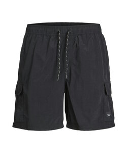 Jack & Jones Heren Zwemshort JPSTNAXOS CARGO Effen Zwart