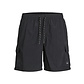 Jack & Jones Jack & Jones Heren Zwemshort JPSTNAXOS CARGO Effen Zwart