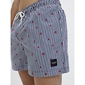 Jack & Jones Jack & Jones Men's Swim Short JPSTMAUI JJSWIM Striped Lobster