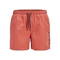 Jack & Jones Jack & Jones Heren Zwemshort JPSTMAUI Double Logo Effen Hot Coral