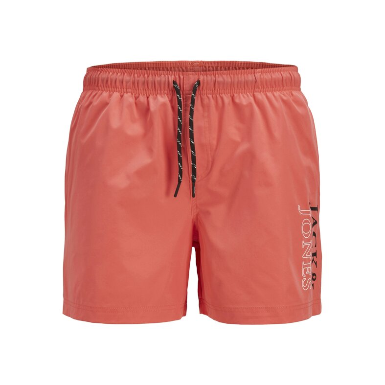 Jack & Jones Jack & Jones Heren Zwemshort JPSTMAUI Double Logo Effen Hot Coral