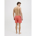 Jack & Jones Jack & Jones Men's Swim Short JPSTMAUI Double Logo Solid Hot Coral