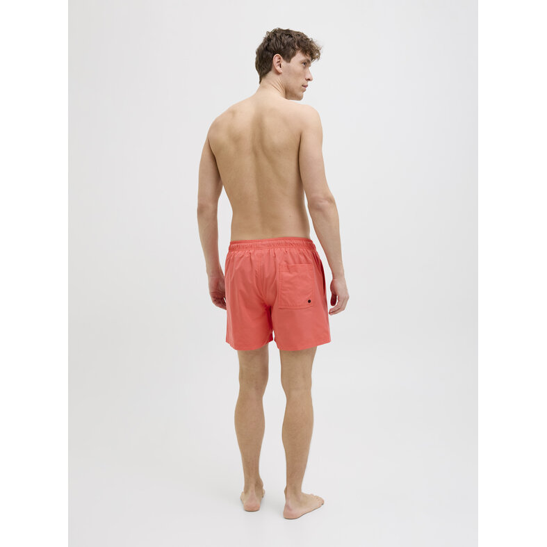 Jack & Jones Jack & Jones Heren Zwemshort JPSTMAUI Double Logo Effen Hot Coral