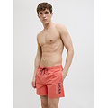 Jack & Jones Jack & Jones Men's Swim Short JPSTMAUI Double Logo Solid Hot Coral