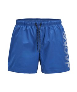 Jack & Jones Men's Swim Short JPSTMAUI JJSWIM Splicelogo Solid Blue