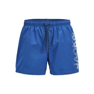 Jack & Jones Heren Zwemshort JPSTMAUI JJSWIM Splicelogo Effen Blauw