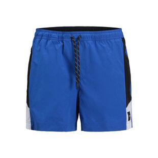 Jack & Jones Heren Zwemshort JPSTMAUI Blocked Zip Blauw