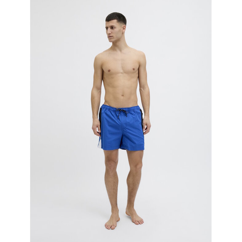 Jack & Jones Jack & Jones Heren Zwemshort JPSTMAUI Blocked Zip Blauw
