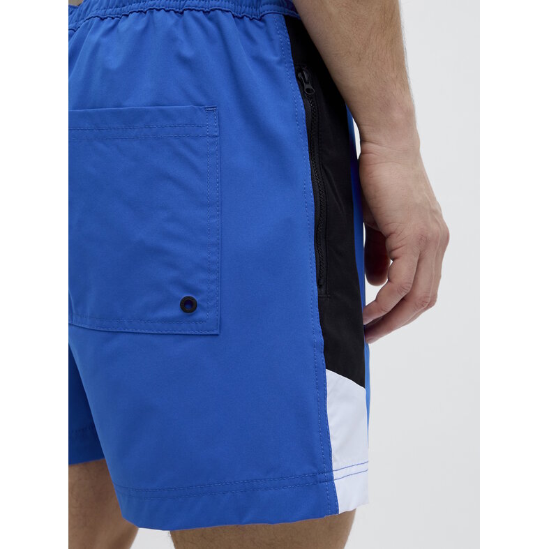 Jack & Jones Jack & Jones Heren Zwemshort JPSTMAUI Blocked Zip Blauw
