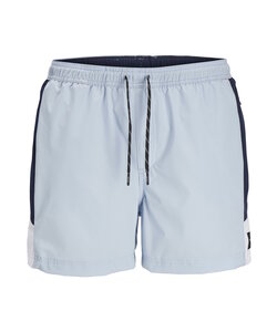 Jack & Jones Men's Swim Short JPSTMAUI Blocked Zip Ice Blue