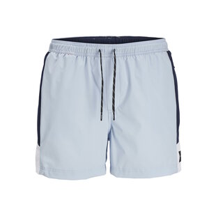 Jack & Jones Men's Swim Short JPSTMAUI Blocked Zip Ice Blue