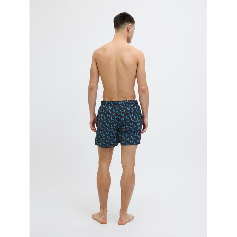 Jack & Jones Jack & Jones Heren Zwemshort JPSTMAUI Vlinders Print Zwart