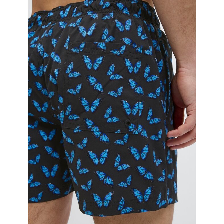 Jack & Jones Jack & Jones Heren Zwemshort JPSTMAUI Vlinders Print Zwart