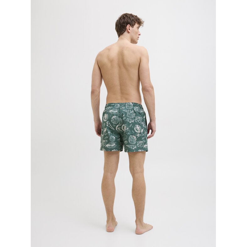 Jack & Jones Jack & Jones Heren Zwemshort JPSTMAUI MATURE Schelpen Print Groen