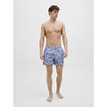Jack & Jones Jack & Jones Men's Swim Short JPSTMAUI MATURE Azulejo Print White/Blue