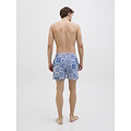 Jack & Jones Jack & Jones Heren Zwemshort JPSTMAUI MATURE Azulejo Print Wit/Blauw