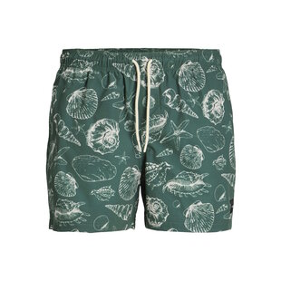 Jack & Jones Heren Zwemshort JPSTMAUI MATURE Schelpen Print Groen