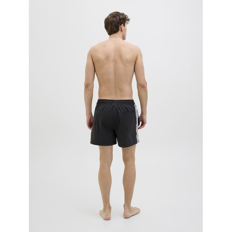 Jack & Jones Jack & Jones Men's Swim Short JPSTMAUI LOGO TAPE Black