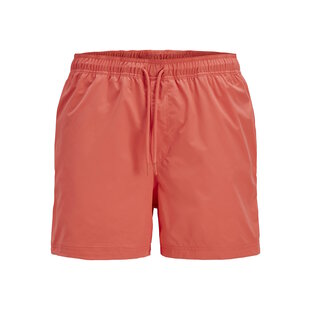 Jack & Jones Men's Swim Short JPSTMAUI LOGO TAPE Hot Coral