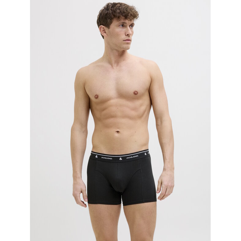 Jack & Jones Jack & Jones Heren Boxershorts Trunks JACZACH 3-Pack Gebloemde Print/Effen