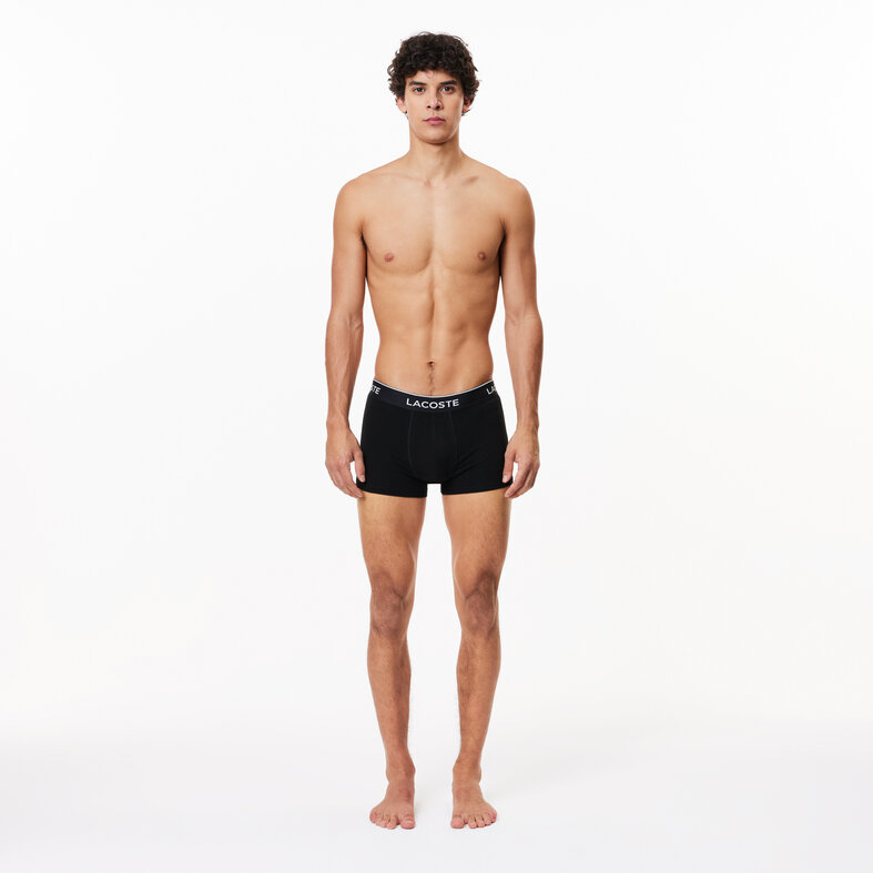 Lacoste Lacoste Men's Boxer Shorts Classic Trunks Black 3-Pack