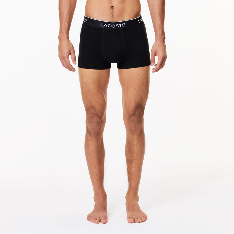 Lacoste Lacoste Men's Boxer Shorts Classic Trunks Black 3-Pack