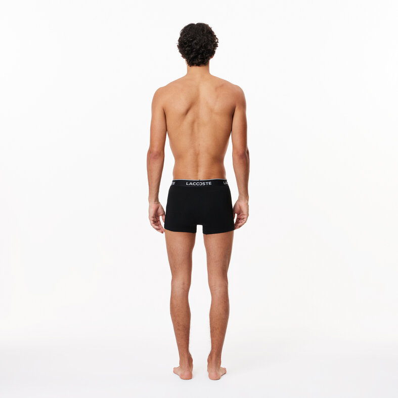 Lacoste Lacoste Men's Boxer Shorts Classic Trunks Black 3-Pack