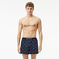 Lacoste Lacoste Men's Wide Boxer Shorts Cotton 3-Pack Light Blue/Dark Blue